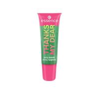 essence SAY IT WITH JUICY THANKS MY DEAR y brillo labial juicy bomb, resultado inmediato, brillante (10ml)