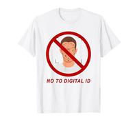 Say No To Digital ID - Freedom & Conservative Face Scan Camiseta