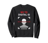 Say No To Digital ID - Freedom & Conservative Face Scan Sudadera