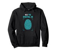 Say No To Digital ID - Freedom & Conservative Fingerprint Sudadera con Capucha