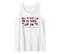 Say No To Digital ID - Freedom & Conservative Grunge Flag UK Camiseta sin Mangas