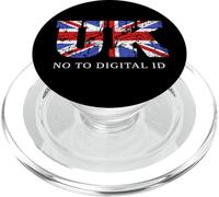Say No To Digital ID - Freedom & Conservative Grunge Flag UK PopSockets PopGrip para MagSafe
