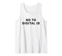 Say No To Digital ID - Freedom & Conservative Minimal Text Camiseta sin Mangas