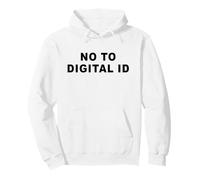 Say No To Digital ID - Freedom & Conservative Minimal Text Sudadera con Capucha