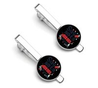 Say No To Drugs - Divertidos clips de corbata para corbata, corbatas regulares, regalos decorativos para hombres, 5.5x2.2cm, Metal