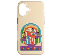 Say No to Hate Sarcastic Retro Vintage Funny Adult Humor Carcasa para iPhone 16