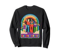Say No to Hate Sarcastic Retro Vintage Funny Adult Humor Sudadera