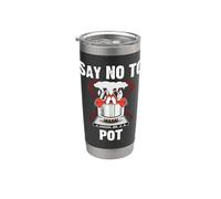 Say No To Pot - Lobster Seafood Lover - Crawfish Boil Vaso térmico de acero inoxidable de doble pared
