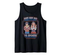 Say No to Sports Sarcastic Retro Vintage Funny Adult Humor Camiseta sin Mangas