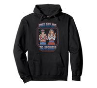 Say No to Sports Sarcastic Retro Vintage Funny Adult Humor Sudadera con Capucha