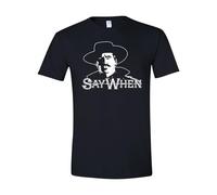 Say When Doc Holliday Movie Tombst Men's tee Shirt BlackXXL