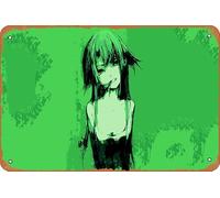 Saya No Uta, póster de anime Saya para decoración de pared del hogar, letrero de metal retro, 20 x 30 cm