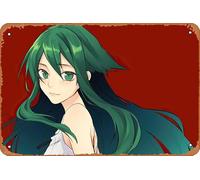 Saya (Saya No Uta), póster de anime Saya No Uta para decoración de pared del hogar, letrero de metal retro, 20 x 30 cm