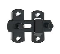 SAYAYO Pestillo Puerta Corredera Cerrojo Puerta Interior Negro Acero Inoxidable Cerrojos y Pestillos para Puertas, Habitaciones, Jardines, Armarios, EMS9003-B