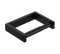 SAYAYO Portarrollos Papel Higienico, Soporte Papel Higienico Diseño de Resorte para Mega Rollo, SUS304 Acero Inoxidable Portarrollos Baño, Porta Rollos de Papel Higienico Negro para Baño y Cocina