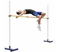 SAYEYBU 1 Par Estándares Salto Altura Atletismo, Soporte Salto Altura Portátil para Entrenamiento 50-200 Cm, Estándar Salto Altura Acero, Equipo Prueba Salto Altura, para Entrenamiento, Reunión, Club