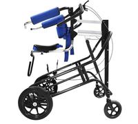 SAYEYBU Andador BipedestacióN para Adultos con ElevacióN NeumáTica/EléCtrica y Asiento, DiseñO Antivuelco, Sistema Doble Freno, Ideal para RehabilitacióN Accidentes Cerebrovasculares,A