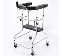 SAYEYBU Andador MéDico, BipedestacióN RehabilitacióN Hemiplejia, Ayuda PortáTil Caminar, Andador para Personas Mayores con Altura Ajustable para Personas con Discapacidad 150-180 Cm,A