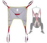 SAYEYBU Arneses para ElevacióN De Pacientes con GrúA De Cuerpo Completo, ArnéS para ElevacióN De Pacientes, para Transferencia De Pacientes Y Posicionamiento,Gris,M