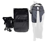 SAYEYBU Bolsa Impermeable para Recoger EstiéRcol De Caballo, Bolsa De FáCil Ajuste para EstiéRcol Equino, para Uso En Calles, Desfiles De Bodas Y Paisajes,Gris,S