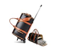 SAYEYBU Bolsa Portatrajes de Viaje 3 en 1 con Ruedas, Bolsón de Viaje Rodante de 45L,Negro