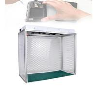 SAYEYBU Campana Flujo Laminar Vertical, Banco Trabajo Limpio Flujo Aire con Filtro 3 Ventiladores, para Trabajos Ambientes Limpios y Libres Polvo, Campana Flujo Aire Laminar Vertical PortáTil,Plata