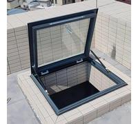 SAYEYBU Claraboyas Y Ventanas Techo, Cubierta De Claraboya para Techo Plano Inclinado, Ventana para SoláRium En áTico con Pozo SubterráNeo Marco De AleacióN De Aluminio,A,LxW 65x100cm/25.6x39.4in