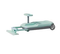 SAYEYBU Coche EléCtrico con Movimiento Oscilante Que Puede Limpiar Suelo, Simulador Coche Giratorio NiñOs, Amplio Espacio Almacenamiento, Patinete EléCtrico NiñOs, Capacidad Carga 100 Kg,Verde