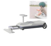 SAYEYBU Coche Montable con FuncióN Limpieza, Go Kart 3 en 1, Go Kart con Doble Motor y Velocidad Variable con Ruedas y Compartimento Almacenamiento, para Uso Interiores y Exteriores,Gris