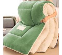 SAYEYBU EdredóN Invierno Grueso y SúPer CáLido, NúCleo EdredóN Lana Cordero SúPer Suave, Manta Acolchada Lana Cordero Esponjosa y Gruesa de Doble Cara,B,200x230cm 3kg