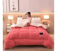 SAYEYBU EdredóN Suave y CáLido Invierno, Manta Gruesa y CáLida Cachemira Cordero con Doble Cara, Mantas Gruesas para Invierno, Manta Forro Polar para Dormitorio,E,220x240cm 5kg