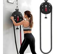 SAYEYBU Entrenador De Cuerda Infinita, con Resistencia Ajustable, Sistema De Poleas De Cuerda Infinita, para Entrenamiento De Resistencia A Intervalos,01