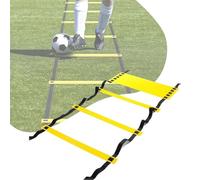 SAYEYBU Escalera Ligera Entrenamiento Velocidad, Escalera Agilidad, Escalera Velocidad FúTbol, Equipo Entrenamiento Velocidad y Agilidad para Entrenamiento FúTbol, Tenis y Baloncesto,5m/10Rung