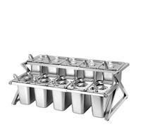 SAYEYBU EstacióN Almacenamiento Ingredientes Pizza, Contenedores Condimentos Ajustables Acero Inoxidable 1 y 2 Filas con Tapas Cucharas, Exhibidor Servir Alimentos, EstacióN Buffet Cocina Hogar,27