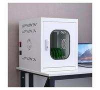 SAYEYBU EstacióN de Carga para Computadora, Armario con Carrito de Carga UsbCon Ruedas y Cerradura de CombinacióN, PortáTil, Compatible con Tabletas, Ranuras de ParticióN Individuales,Blanca,10 Slots