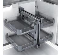 SAYEYBU Estante ExtraíBle para Gabinete De Esquina Ciega, Organizador para Gabinete De Cocina De Esquina Ciega, Armario De Almacenamiento con 4 Estantes, para Cocina O BañO,700cabinet