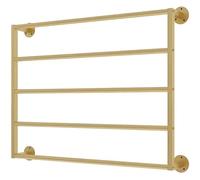 SAYEYBU Expositor Independiente, Moderno Expositor MetáLico para Cintas, Expositor De Pared, para Bufandas, Chales, Cinturones, Toallas Y Papel De Regalo,Oro,80cm