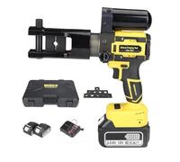 SAYEYBU Herramienta Crimpado Terminales BateríA, Alicates Crimpado HidráUlicos BateríA, Crimpadora HidráUlica Manual con Matrices 16 a 300 Mm², para Terminales y Conectores Cobre/Aluminio,Amarillo