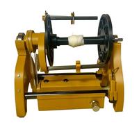 SAYEYBU Hiladora EléCtrica Hilo, Enrollador Hilo PequeñO, Mini Rueca Hilar Lana para Torcer Fibras Lana, Velocidad 800 RPM, Giro hacia Adelante y hacia AtráS, para Artesanos Aficionados,Amarillo