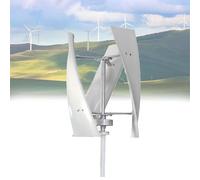 SAYEYBU Kit De EnergíA EóLica para El Hogar, Generador De Turbina EóLica Maglev De Eje Vertical, AdaptacióN AutomáTica De La DireccióN del Viento De 360°, para Barcos, CabañAs,100w,12V