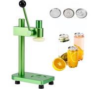 SAYEYBU MáQuina Cerradora De Vasos, Inicio/Selladora De Frascos Comerciales, Cerradora Manual De Latas, Adecuada para Sellado De Frascos De hasta 51 Mm De DiáMetro,Verde