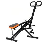 SAYEYBU MáQuina De Sentadillas para Casa, Entrenador De Asistencia para Sentadillas con Resistencia Ajustable, MáQuina De Remo Plegable, Entrenador De Ejercicios para GlúTeos,01