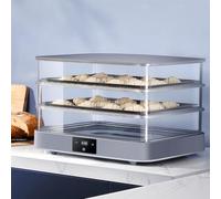 SAYEYBU MáQuina Fermentar Masa Pan, Caja EléCtrica ExtraíBle 40 L con Temperatura y Temporizador Ajustables, Control AutomáTico Humedad, FermentacióN Uniforme, para Uso DoméStico,Gris