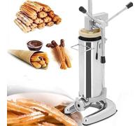 SAYEYBU MáQuina Manual Comercial Hacer Churros, Churrera EspañOla Acero Inoxidable con 5 Moldes, MáQuina Hacer Donas Frutas Latinas, Embutidora Manual Salchichas para Restaurantes y PanaderíAs