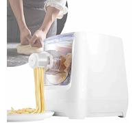 SAYEYBU Máquina Pasta Eléctrica, Máquina Pasta Automática con 13 Discos para Espagueti, Fetuccini y Más, Máquina Pasta y Fideos con Tazas Medidoras y Taza Harina, para Cocina Casera,Blanca