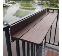 SAYEYBU Mesa Colgante Barandilla BalcóN, Mesa Bar Ajustable para BalcóN, Mesa Plegable Aluminio para Barandilla Patio, Interiores y Exteriores, para Patio Y JardíN,120 * 27cm