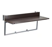 SAYEYBU Mesa Plegable De Pared Ajustable para BalcóN, Mesa De Altura Regulable Que Ahorra Espacio, para Espacios PequeñOs, Balcones Y Patios,Marrón,100 * 37cm