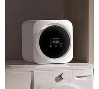 SAYEYBU Mini Lavadora Secadora 2 en 1, Lavadora EléCtrica Compacta Totalmente AutomáTica, Tambor Acero Inoxidable con Control LCD, para Ropa Interior, Calcetines y Prendas PequeñAs,Blanca