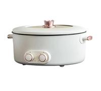 SAYEYBU Olla Caliente Estilo Chino, Olla Caliente Multifuncional Integrada 5/6 litros para Hogar, Olla Arrocera Integrada para Comidas Familiares y Reuniones 2 a 6 Personas,6L