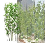 SAYEYBU Plantas Artificiales Bambú Paisajismo para Cercas Privacidad, Planta Bambú Artificial, Divisor JardíN, Gran Biombo Decorativo DIY para Patios y Jardines Aire Libre,1.8m,100 Bamboo